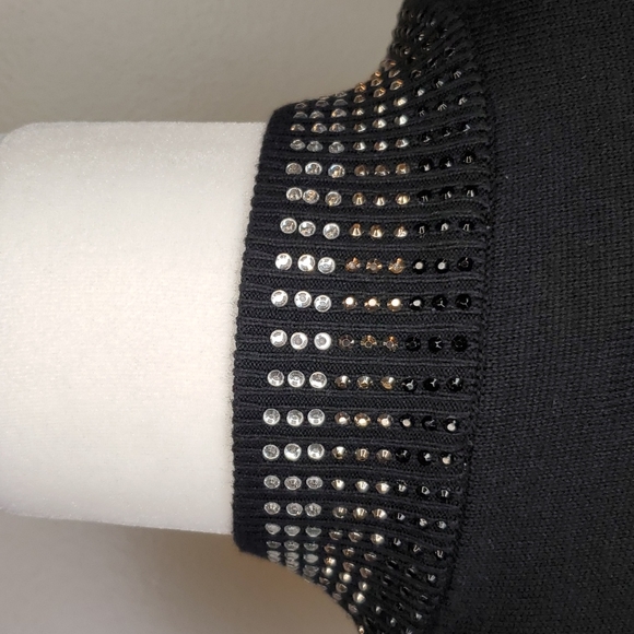 🎉HP🎉Calvin Klein ♥️NWT♥️ Black Jeweled Sweater!♥️♥️♥️ - Picture 8 of 16